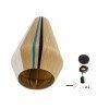 GLOBOSTAR® SALERNO 02079 Boho Κρεμαστό Φωτιστικό Οροφής με Ντουί 1 x E27 AC 220-240V IP20 - Πολύχρωμο - Μ50 x Π50 x Υ90cm