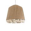 GLOBOSTAR® PUERTORICO 02093 Boho Κρεμαστό Φωτιστικό Οροφής με Ντουί 3 x E27 AC 220-240V IP20 - Μπεζ - Μ80 x Π80 x Υ80cm