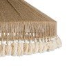 GLOBOSTAR® PUERTORICO 02099 Boho Κρεμαστό Φωτιστικό Οροφής με Ντουί 3 x E27 AC 220-240V IP20 - Μπεζ & Λευκό - Μ80 x Π80 x Υ35cm