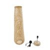 GLOBOSTAR® MAMIZU 02109 Boho Επιδαπέδιο Φωτιστικό με Ντουί 1 x E27 AC 220-240V IP20 - Μπεζ - Μ28 x Π28 x Υ93cm