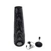 GLOBOSTAR® MAMIZU 02110 Boho Επιδαπέδιο Φωτιστικό με Ντουί 1 x E27 AC 220-240V IP20 - Μαύρο - Μ28 x Π28 x Υ93cm