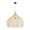 GLOBOSTAR® ADEJE 02210 Boho Κρεμαστό Φωτιστικό Οροφής με Ντουί 1 x E27 AC 220-240V IP20 - Μπεζ - Μ60 x Π60 x Υ60cm