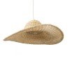 GLOBOSTAR® ESPARGOS 02214 Boho Κρεμαστό Φωτιστικό Οροφής με Ντουί 1 x E27 AC 220-240V IP20 - Μπεζ - Μ70 x Π70 x Υ35cm