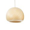 GLOBOSTAR® KAILANI 02242 Boho Κρεμαστό Φωτιστικό Οροφής με Ντουί 1 x E27 AC 220-240V IP20 - Μπεζ - Μ40 x Π40 x Υ30cm