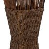 GLOBOSTAR® PALMA 02275 Boho Επιδαπέδιο Φωτιστικό με Ντουί 2 x E27 AC 220-240V IP20 - Καφέ - Μ30 x Π30 x Υ130cm