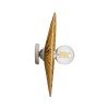 GLOBOSTAR® COLOMBO 02284 Boho Φωτιστικό Τοίχου - Απλίκα με Ντουί 1 x E27 AC 220-240V IP20 - Μπεζ - Μ40 x Π40 x Υ9cm