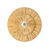 GLOBOSTAR® COLOMBO 02284 Boho Φωτιστικό Τοίχου - Απλίκα με Ντουί 1 x E27 AC 220-240V IP20 - Μπεζ - Μ40 x Π40 x Υ9cm