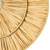 GLOBOSTAR® COLOMBO 02284 Boho Φωτιστικό Τοίχου - Απλίκα με Ντουί 1 x E27 AC 220-240V IP20 - Μπεζ - Μ40 x Π40 x Υ9cm