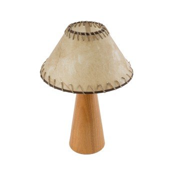 GLOBOSTAR® MASPALOMAS 02291 Boho Επιτραπέζιο Φωτιστικό Πορτατίφ με Ντουί 1 x E27 AC 220-240V IP20 - Καφέ & Μπεζ - Μ30 x Π30 x Υ45cm
