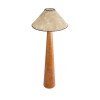 GLOBOSTAR® MASPALOMAS 02292 Boho Επιδαπέδιο Φωτιστικό με Ντουί 1 x E27 AC 220-240V IP20 - Καφέ & Μπεζ - Μ55 x Π55 x Υ145cm