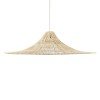 GLOBOSTAR® PALERMO 02311 Boho Κρεμαστό Φωτιστικό Οροφής με Ντουί 1 x E27 AC 220-240V IP20 - Μπεζ - Μ160 x Π160 x Υ45cm