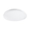 GLOBOSTAR® CELANO 61007 Μοντέρνο Φωτιστικό Οροφής LED 20W 1800lm 120° AC 220-240V Αδιάβροχο IP54 Θερμό Λευκό 2700K - Lumileds SMD Chip - Λευκό Γαλακτερό - Μ26 x Π26 x Υ6cm - 3 Χρόνια Εγγύηση