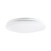 GLOBOSTAR® CELANO 61007 Μοντέρνο Φωτιστικό Οροφής LED 20W 1800lm 120° AC 220-240V Αδιάβροχο IP54 Θερμό Λευκό 2700K - Lumileds SMD Chip - Λευκό Γαλακτερό - Μ26 x Π26 x Υ6cm - 3 Χρόνια Εγγύηση