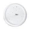 GLOBOSTAR® CELANO 61007 Μοντέρνο Φωτιστικό Οροφής LED 20W 1800lm 120° AC 220-240V Αδιάβροχο IP54 Θερμό Λευκό 2700K - Lumileds SMD Chip - Λευκό Γαλακτερό - Μ26 x Π26 x Υ6cm - 3 Χρόνια Εγγύηση