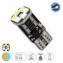 GloboStar® T10 W5W 81466 Λάμπα Αυτοκινήτου LED 3 Stage Color Change by Switch On/Off  2rd Generation Can-Bus Series 10xSMD3535 1.32W 125lm 360° DC 12V IP20 Μ1 x Π1 x Υ2.5cm Θερμό Λευκό 3000K & Ice Blue