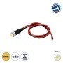GloboStar® SMD-LED 81483 Υψηλής Ισχύος SMD LED 0.12W 20lm DC 12V - Φ0.7 x Υ2.3cm - Θερμό Λευκό 3000K - Dimmable - 2 Χρόνια Εγγύηση