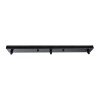 GLOBOSTAR® WALLBASE 77523 Γραμμική Μεταλλική Ροζέτα για Κρέμαση 3 Φωτιστικών - Μαύρο - Μ50 x Π5 x Υ2cm