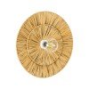GLOBOSTAR® COLOMBO 02284 Boho Φωτιστικό Τοίχου - Απλίκα με Ντουί 1 x E27 AC 220-240V IP20 - Μπεζ - Μ40 x Π40 x Υ9cm
