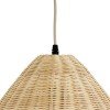 GLOBOSTAR® AQUATIC 01742 Boho Κρεμαστό Φωτιστικό Οροφής με Ντουί 1 x E27 AC 220-240V IP20 - Μπεζ - Μ40 x Π40 x Υ36cm