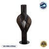 GLOBOSTAR® MIHIRO 02151 Boho Επιδαπέδιο Φωτιστικό με Ντουί 1 x E27 AC 220-240V IP20 - Καφέ & Μαύρο - Μ48 x Π48 x Υ120cm
