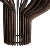 GLOBOSTAR® MIHIRO 02173 Boho Κρεμαστό Φωτιστικό Οροφής με Ντουί 1 x E27 AC 220-240V IP20 - Καφέ - Μ32 x Π32 x Υ56cm