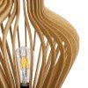 GLOBOSTAR® MIHIRO 02176 Boho Επιτραπέζιο Φωτιστικό Πορτατίφ με Ντουί 1 x E27 AC 220-240V IP20 - Μπεζ& Μαύρο - Μ33 x Π33 x Υ57cm