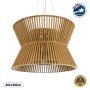 GLOBOSTAR® BIMINI 02288 Boho Κρεμαστό Φωτιστικό Οροφής με Ντουί 1 x E27 AC 220-240V IP20 - Καφέ - Μ60 x Π60 x Υ40cm