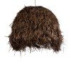 GLOBOSTAR® GUADELOUPE 02295 Boho Κρεμαστό Φωτιστικό Οροφής με Ντουί 1 x E27 AC 220-240V IP20 - Καφέ - Μ120 x Π120 x Υ100cm