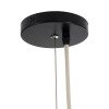 GLOBOSTAR® KAIA 02347 Boho Κρεμαστό Φωτιστικό Οροφής με Ντουί 1 x E27 AC 220-240V IP20 - Μπεζ - Μ80 x Π80 x Υ26cm