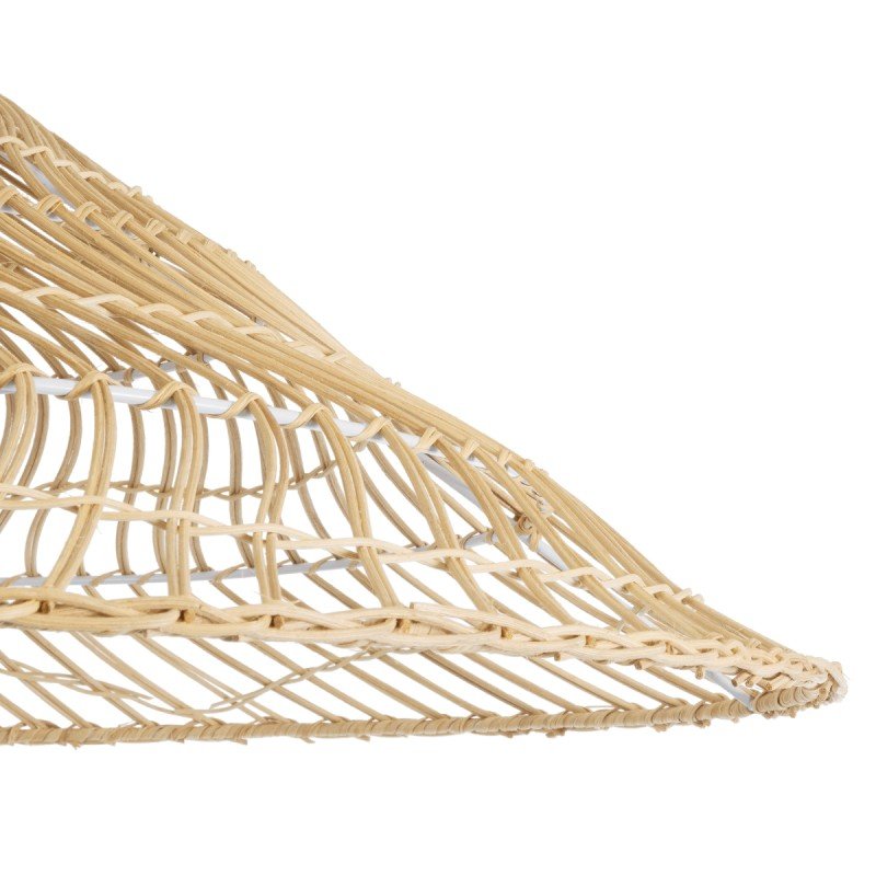 GLOBOSTAR® KAIA 02347 Boho Κρεμαστό Φωτιστικό Οροφής με Ντουί 1 x E27 AC 220-240V IP20 - Μπεζ - Μ80 x Π80 x Υ26cm