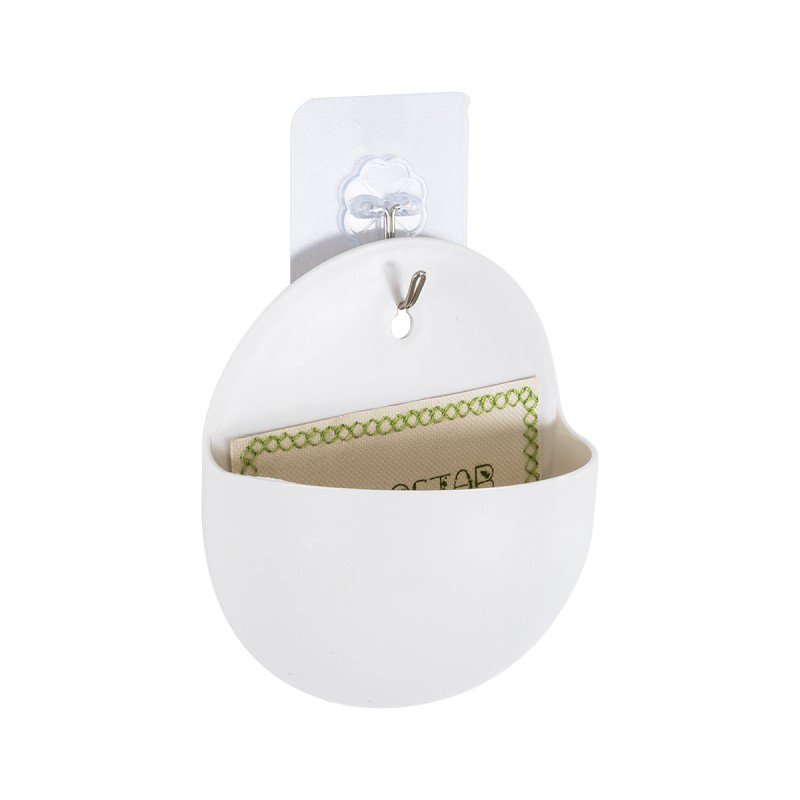 GloboStar® Artificial Garden LYON 20551 Διακοσμητική Πλαστική Γλάστρα -  Λευκό - Μ12 x Π6 x Υ13.5cm