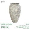 GloboStar® Artificial Garden IRISH 20721 Επιδαπέδιο Πολυεστερικό Τσιμεντένιο Κασπώ Γλάστρα - Flower Pot Λευκό με Μπεζ Φ55 x Υ90cm GloboStar® Artificial Garden IRISH 20721 Επιδαπέδιο Πολυεστερικό Τσιμεντένιο Κασπώ Γλάστρα - Flower Pot Λευκό με Μπεζ Φ55 x Υ90cm