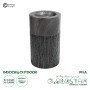 GloboStar® Artificial Garden PISA 20761 Επιδαπέδιο Πολυεστερικό Τσιμεντένιο Κασπώ Γλάστρα - Flower Pot Γκρι Ανθρακί Φ36 x Υ60cm