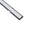 GloboStar® ALP-LINEAR CURBARIO 70804-3M Προφίλ Αλουμινίου - Βάση & Ψύκτρα Ταινίας LED με Λευκό Γαλακτερό Κάλυμμα - Επιφανειακή Χρήση - Εύκαμπτο με Δυνατότητα Κυρτής Τοποθέτησης - Πατητό Κάλυμμα - Μαύρο - 3 Μέτρα - Πακέτο 5 Τεμαχίων - Μ300 x Π1.8 x Υ0.