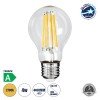 GLOBOSTAR® GLOBE 99083 Λάμπα E27 A60 LED 4W 840lm 360° AC 220-240V IP20 Θερμό Λευκό 2700K - Long Filament Chip - Διάφανο - Μ6 x Π6 x Υ11cm - 3 Χρόνια Εγγύηση