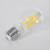 GLOBOSTAR® GLOBE 99083 Λάμπα E27 A60 LED 4W 840lm 360° AC 220-240V IP20 Θερμό Λευκό 2700K - Long Filament Chip - Διάφανο - Μ6 x Π6 x Υ11cm - 3 Χρόνια Εγγύηση