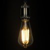 GLOBOSTAR® PEAR 99090 Λάμπα E27 ST64 LED 7W 1470lm 360° AC 220-240V IP20 Θερμό Λευκό 2700K - Long Filament Chip - Διάφανο - Μ6.4 x Π6.4 x Υ14.5cm - 3 Χρόνια Εγγύηση