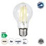 GLOBOSTAR® GLOBE 99091 Λάμπα E27 A60 LED 4W 840lm 360° AC 220-240V IP20 Φυσικό Λευκό 4500K - Long Filament Chip - Διάφανο - Μ6 x Π6 x Υ11cm - 3 Χρόνια Εγγύηση