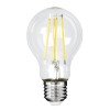 GLOBOSTAR® GLOBE 99091 Λάμπα E27 A60 LED 4W 840lm 360° AC 220-240V IP20 Φυσικό Λευκό 4500K - Long Filament Chip - Διάφανο - Μ6 x Π6 x Υ11cm - 3 Χρόνια Εγγύηση