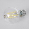GLOBOSTAR® GLOBE 99091 Λάμπα E27 A60 LED 4W 840lm 360° AC 220-240V IP20 Φυσικό Λευκό 4500K - Long Filament Chip - Διάφανο - Μ6 x Π6 x Υ11cm - 3 Χρόνια Εγγύηση