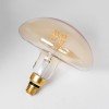 GLOBOSTAR® MUSHROOM 99173 Λάμπα E27 MR200 LED 4W 280lm 360° AC 220-240V IP20 Ultra Θερμό Λευκό 2200K Dimmable - Soft T Spiral Filament Chip - Μελί - Μ20 x Π20 x Υ20cm - 3 Χρόνια Εγγύηση