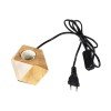 GLOBOSTAR® RHOMBUS 99401 Μοντέρνο Επιτραπέζιο Φωτιστικό Πορτατίφ με Ντουί 1 x E27 AC 220-240V IP20 - Μπεζ - M8 x Π8 x Υ8cm