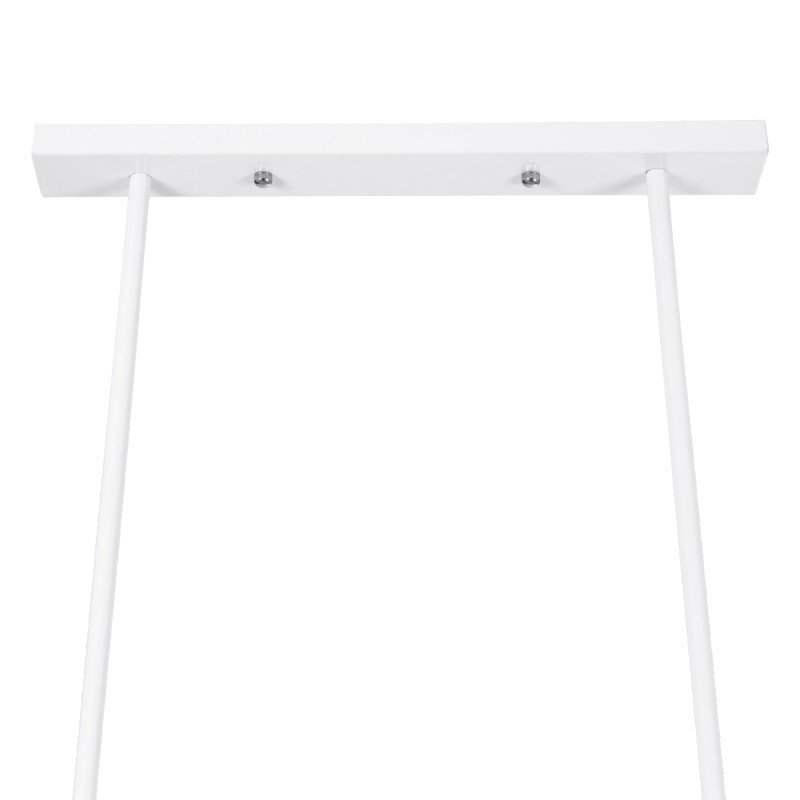 GLOBOSTAR® REGAL 01010 Vintage Φωτιστικό Οροφής με Ντουί 3 x E27 AC 220-240V IP20 - Λευκό - Μ110 x Π26 x Υ75cm