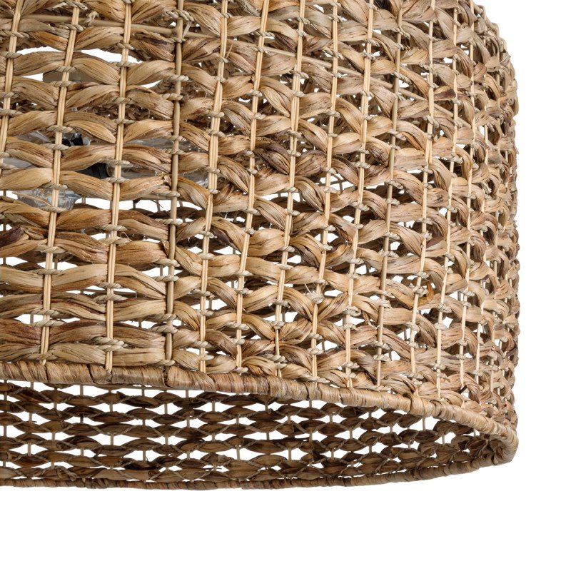 GLOBOSTAR® MANGATA 01850 Boho Κρεμαστό Φωτιστικό Οροφής με Ντουί 1 x E27 AC 220-240V IP20 - Καφέ - Μ90 x Π90 x Υ40cm