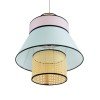 GLOBOSTAR® SAIGE 01920 Boho Κρεμαστό Φωτιστικό Οροφής με Ντουί 1 x E27 AC 220-240V IP20 - Πολύχρωμο - Μ50 x Π50 x Υ54cm