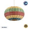 GLOBOSTAR® CABALLEROS 02055 Boho Κρεμαστό Φωτιστικό Οροφής με Ντουί 1 x E27 AC 220-240V IP20 - Πολύχρωμο - Μ40 x Π40 x Υ25cm