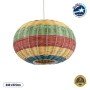 GLOBOSTAR® CABALLEROS 02055 Boho Κρεμαστό Φωτιστικό Οροφής με Ντουί 1 x E27 AC 220-240V IP20 - Πολύχρωμο - Μ40 x Π40 x Υ25cm