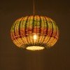 GLOBOSTAR® CABALLEROS 02055 Boho Κρεμαστό Φωτιστικό Οροφής με Ντουί 1 x E27 AC 220-240V IP20 - Πολύχρωμο - Μ40 x Π40 x Υ25cm