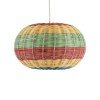 GLOBOSTAR® CABALLEROS 02055 Boho Κρεμαστό Φωτιστικό Οροφής με Ντουί 1 x E27 AC 220-240V IP20 - Πολύχρωμο - Μ40 x Π40 x Υ25cm