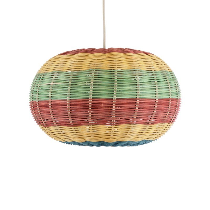 GLOBOSTAR® CABALLEROS 02055 Boho Κρεμαστό Φωτιστικό Οροφής με Ντουί 1 x E27 AC 220-240V IP20 - Πολύχρωμο - Μ40 x Π40 x Υ25cm